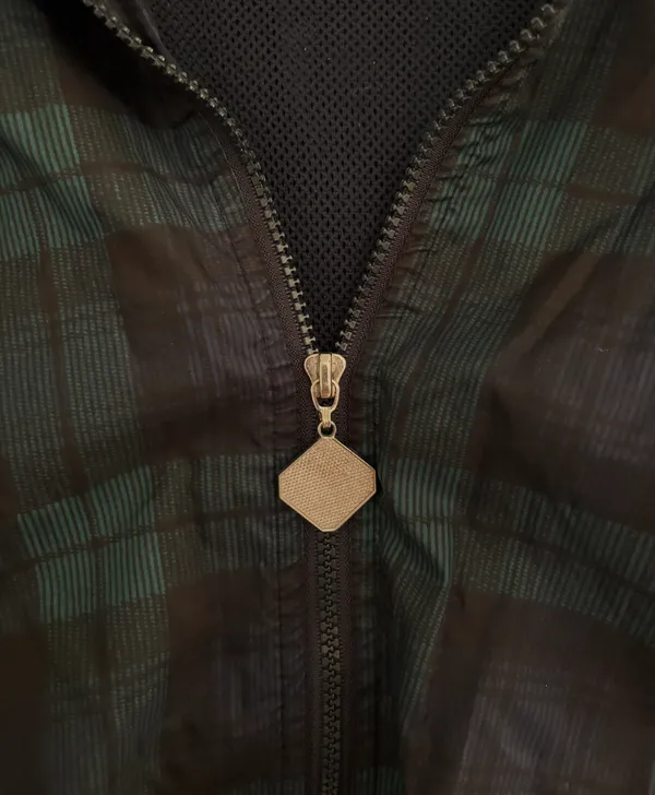 Jerzees Dark Plaid Windbreaker - Image 4