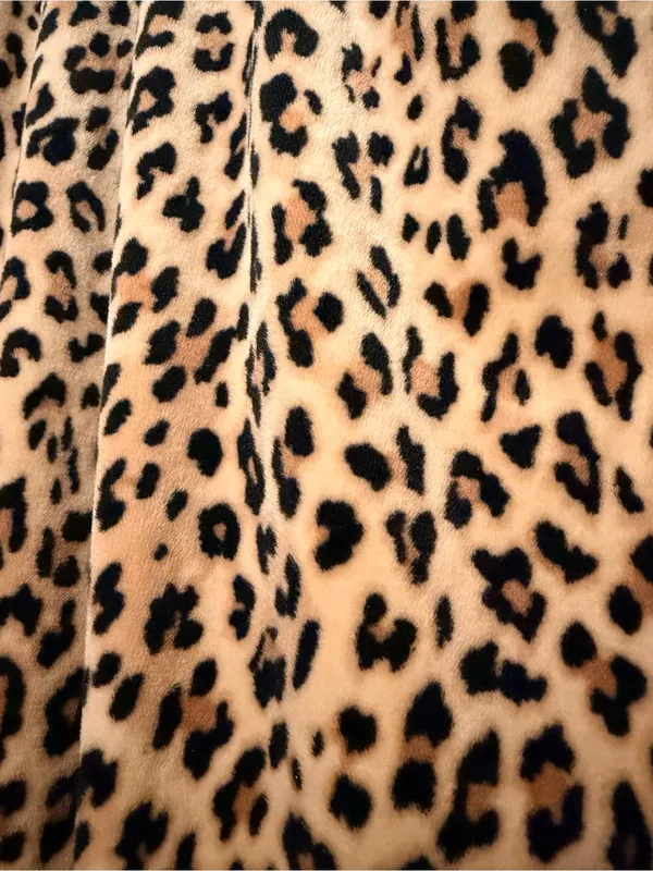 Juicy Couture leopard print soft velour lounge pant, pull up elastic waist, sz L - Image 11