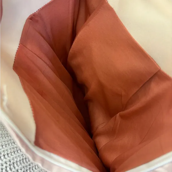 Banana Republic Pale Pink Satin High Waisted Pleated Shorts with Pockets and Side Zipper - Image 5