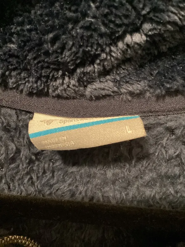 Columbia Navy Blue Teddy Fleece Jacket - Image 3
