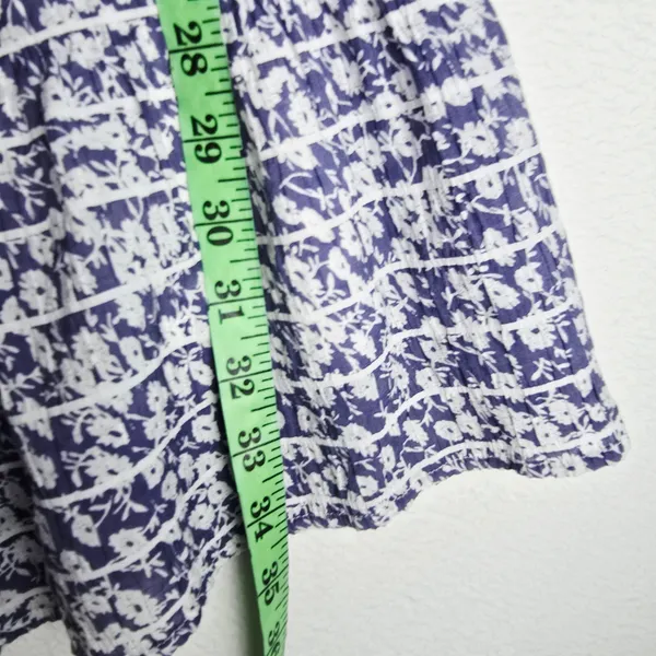 Rails Valentina Navy Camellia Floral Mini Dress Square Neck Blue Large‎ - Image 11