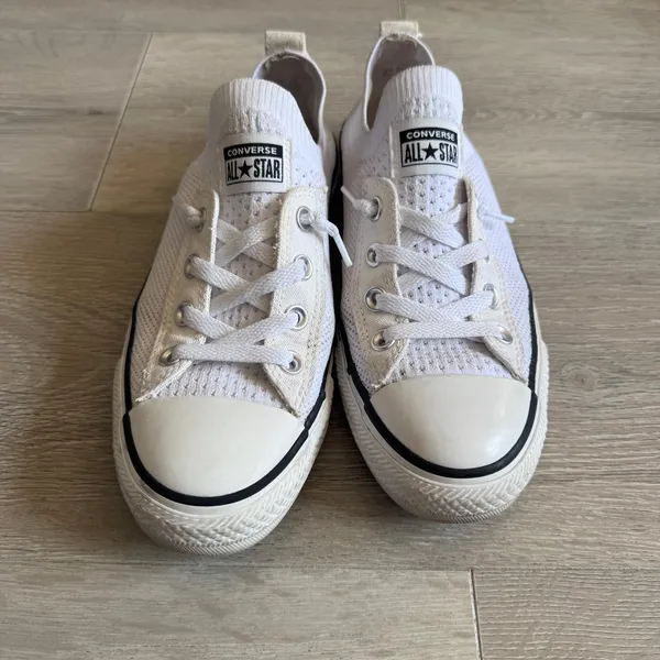 Converse Chuck Taylor All Star Shoreline Knit White Sneakers 565490F Womens 8 - Image 3