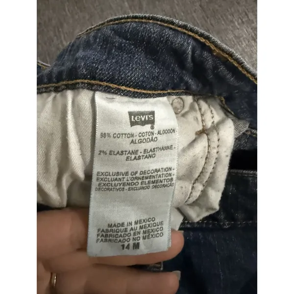 Levi's Mid Rise Blue Skinny Jeans Women's Sz 14M - Image 11