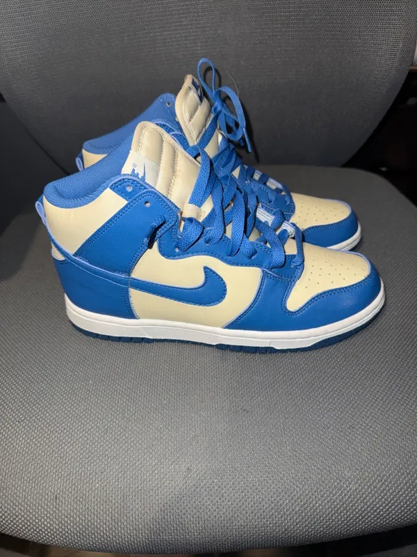 Nike Women's Size 8 Dunk High NN Khaki/Star Blue - Image 4