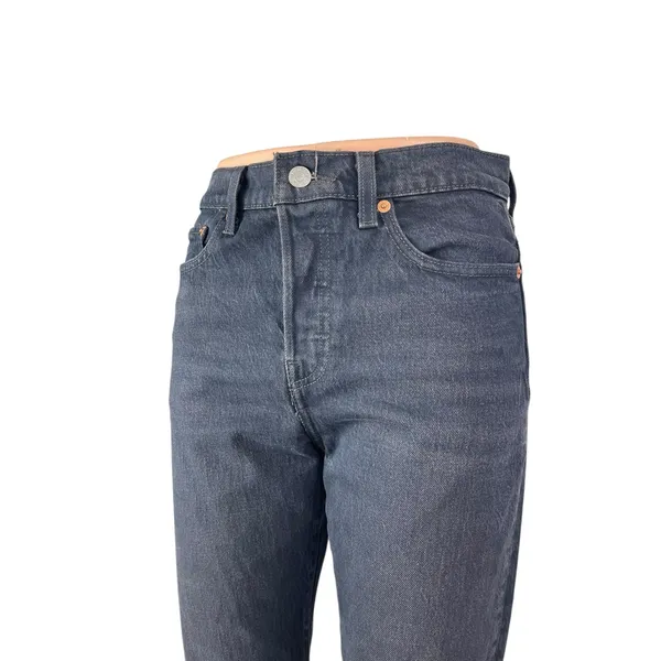 Levi's Wedgie Women's Blue Dark Wash High Waisted Straight Denim Jeans Size 26 - Image 3
