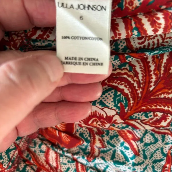 NWOT Ulla Johnson Off-the-Shoulder cotton dress - Image 9