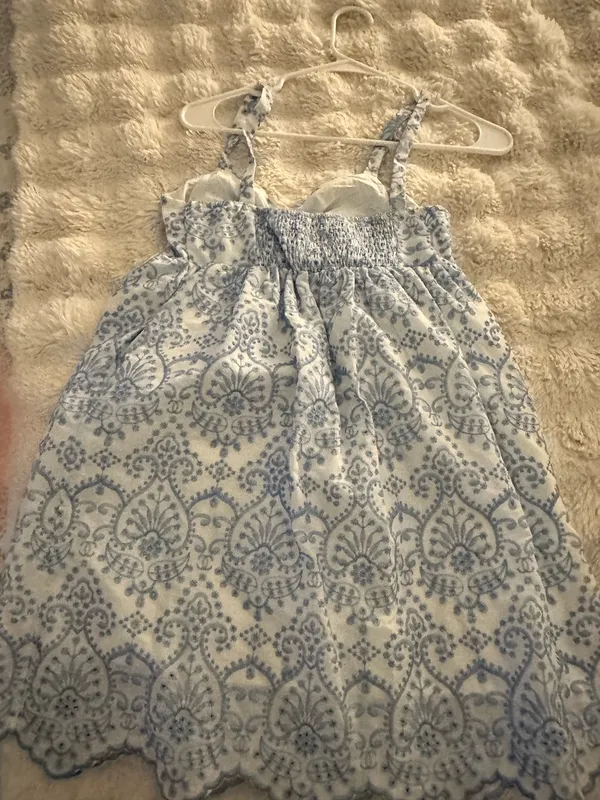 Shein Blue Floral Design Dress - Image 3