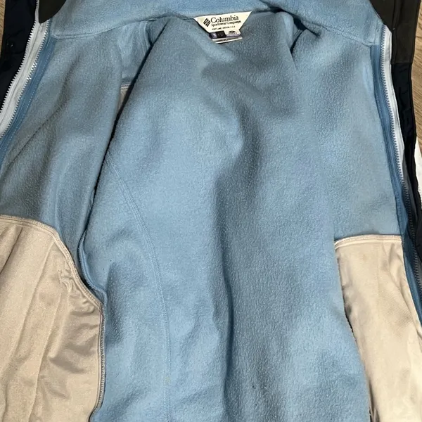 Womens Columbia Core Interchange Waterproof Blue Jacket Size Small - Image 6