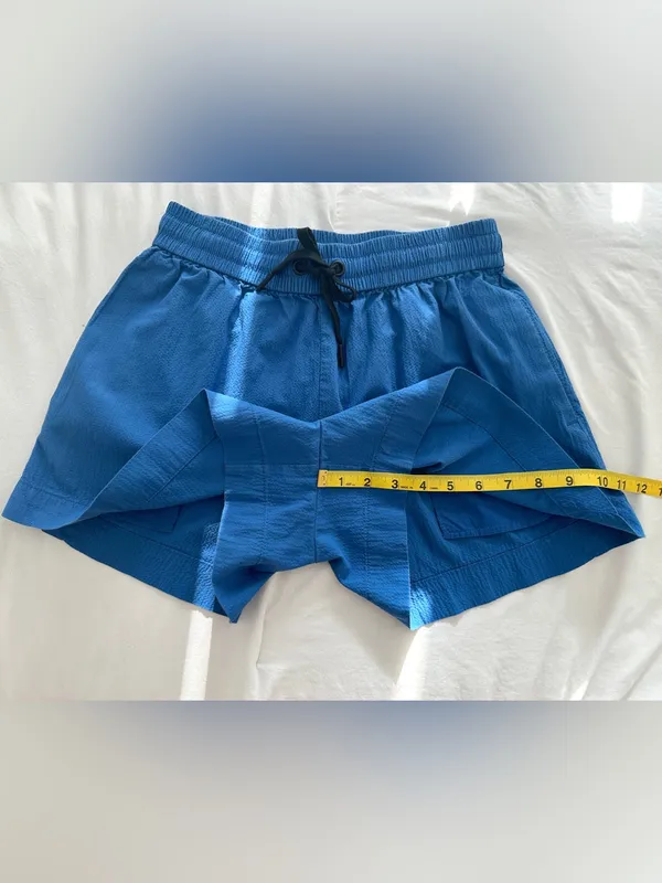 Everlane Seersucker Boxer Short – Royal Blue – S - Image 8