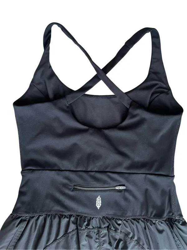 Free People FP Movement Women’s Righteous Runsie Black Racerback Shorts Romper M - Image 8