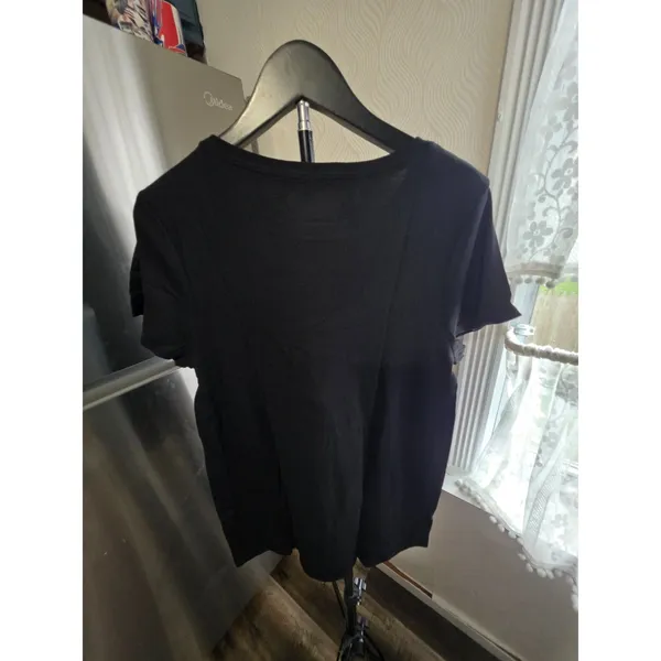 black rusched maternity shirt - Image 2