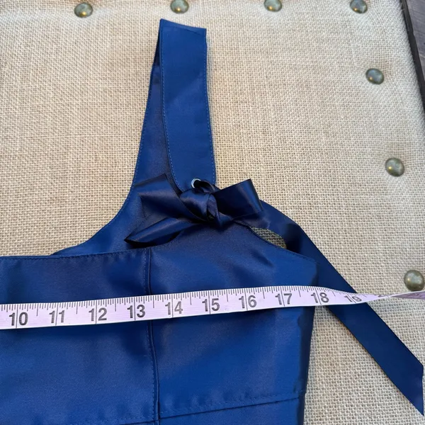 Current Mood Satin Bow Strap Mini Dress Women’s Large Blue NWT Party (Junior) - Image 4