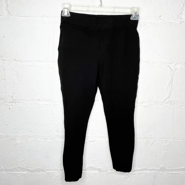 Quince‎ Women's Black Ultra-Stretch Ponte Skinny Pants Size Medium W-PNT-26 - Image 2