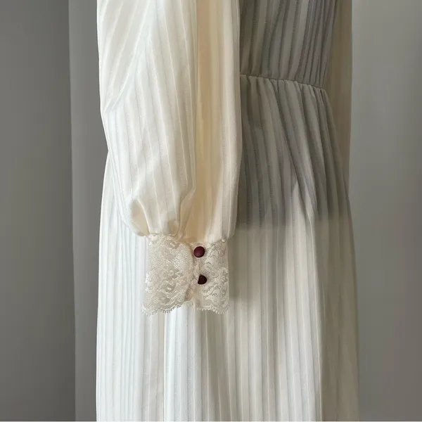 VINTAGE 1970s Edwardian Revival Dress - Image 8