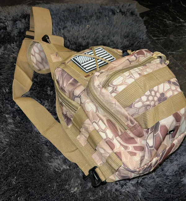 Shoulder Bag Sling (khaki) Gold - Image 4