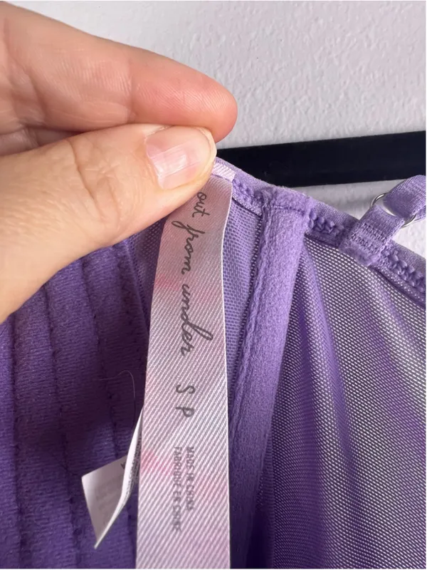 Out From Under Urban Outfitters Lavender Lace Corset Bustier Cami Top Size Small - Image 4