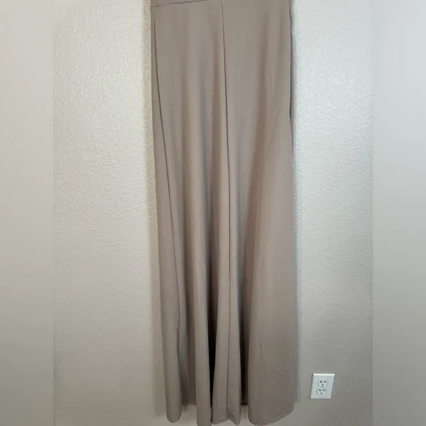 NEW Birdy Grey Kira Bridesmaid Dress With Slit In Chiffon Taupe size XS $105 - Image 11