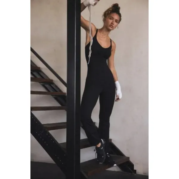 Free People Movement Let’s Bounce One Piece Jumpsuit Black Womens XS - Image 16