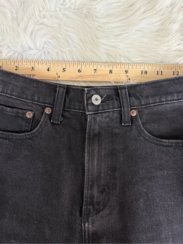 Abercrombie & Fitch Curve Love Mom Shorts Black Size 25/0 High Rise - Image 7