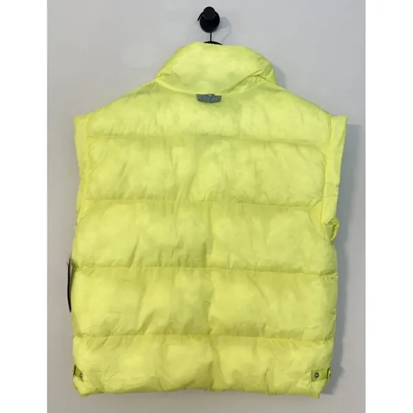 FREE PEOPLE In A Bubble Puffer Vest in Sour Citrus Size Small - Image 8