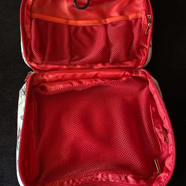 Disney Daisy Duck Minnie Mouse Quilted Makeup Cosmetic Travel Bag New - Image 2