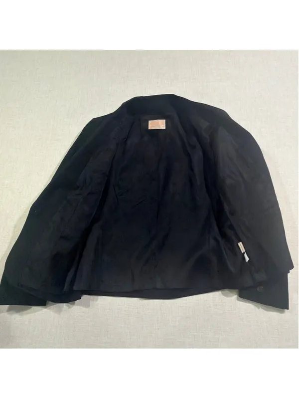 Vintage Pendleton Woolen Mills Black 100% Virgin Wool Single Button Blazer 10 - Image 4