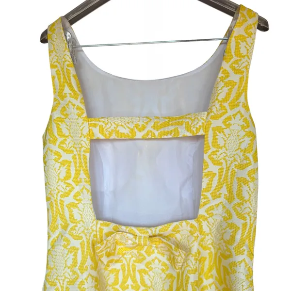 Minuet Yellow Fit &‎ Flare Dress Sz L - Image 5