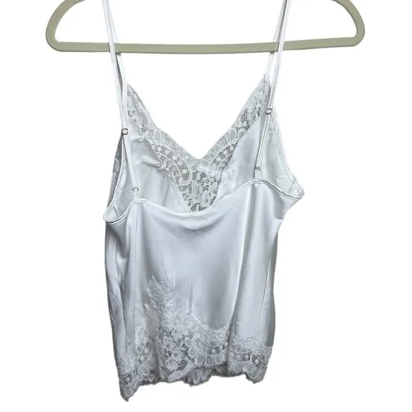 Homebodii Sian Luxury Satin White Lace Cami Sz. XS - Image 5