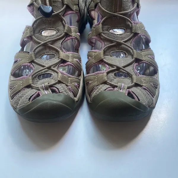 Keen Whisper Women’s Waterproof Sandals‎ Sport Sandal Shoes Taupe and Pink Shoe - Image 4