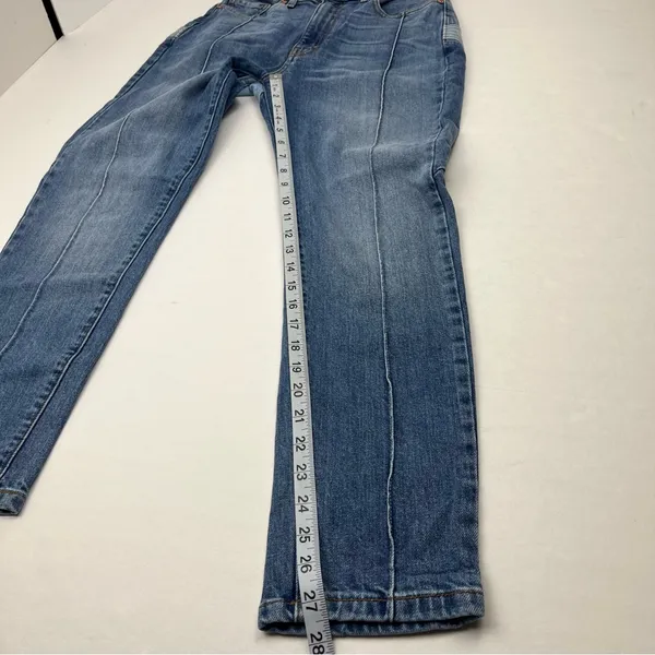 Revice Star Butt‎ Two Toned Blue Denim Skinny Seamed Jean Womens Size 28 - Image 9
