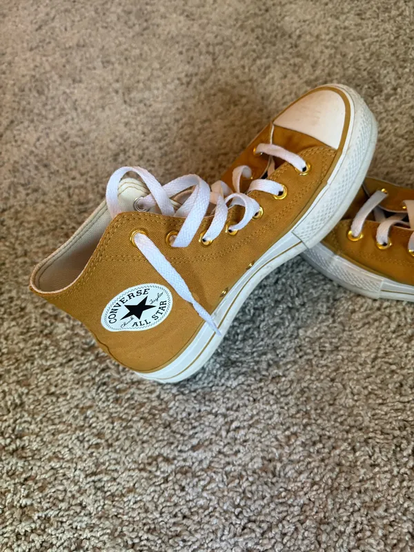 Gold Platform Converse - Image 2