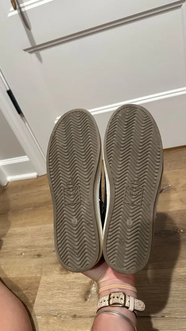 Sparkly Sneakers Silver Size 9 - Image 3