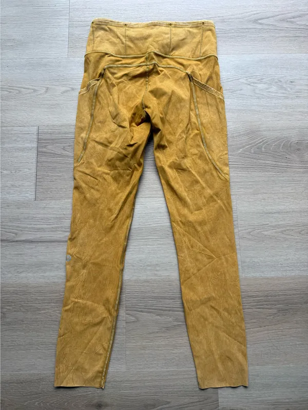 Lululemon Fast and Free High-Rise Ice Wash Spiced Bronze Leggings 6 - Image 6