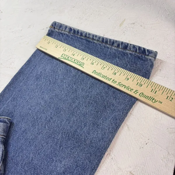 Witty Fox Jeans Women 5/27 Blue Cotton Denim Wide-Leg Travel Faded Stretch - Image 15