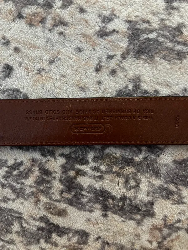 Vintage coach leather belt - Image 4
