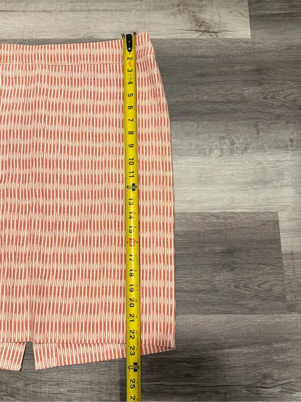LOFT Women’s Pink Ivory Curvy Straight Pencil Skirt Business Formal Size 14 - Image 4