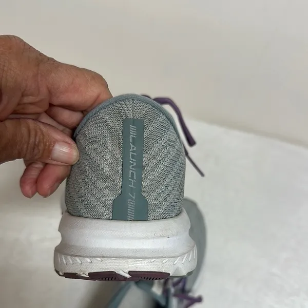 Brooks Gray and Purple Athletic Shoes for Running - Image 7