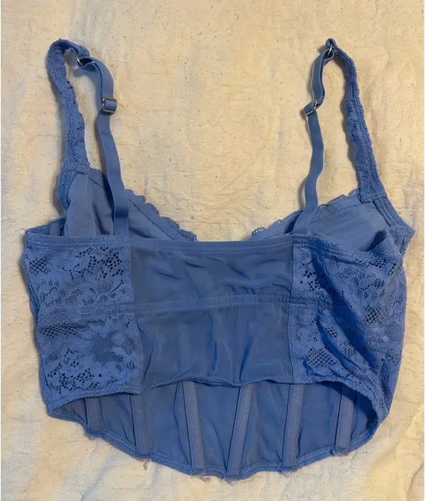 Blue corset top - Image 2