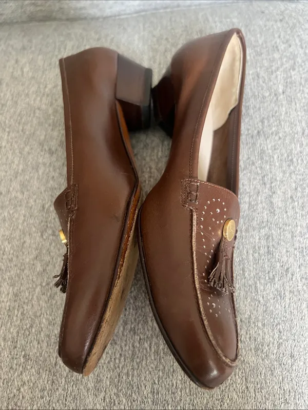 Salvatore Ferragamo Brown Leather Tassel Loafers READ Run small and narrow - Image 3