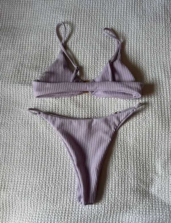 Lavender Bikini Set Purple Size L - Image 2