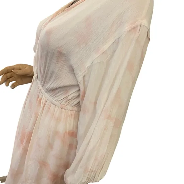 South Boutique Pink & White Maxi Dress Cruise / Beach Wear‎ Sz S Nwt - Image 6