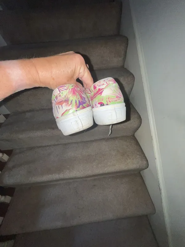 Vans Women Doheny Platform Sneakers Paradise Tropical Floral Lace Up Size 7.5 - Image 3