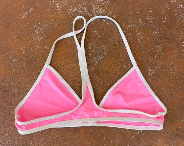 Hot pink bikini top sz s - Image 2