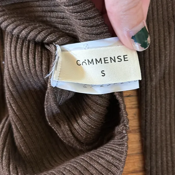 Commense Rib Top Brown - Image 2