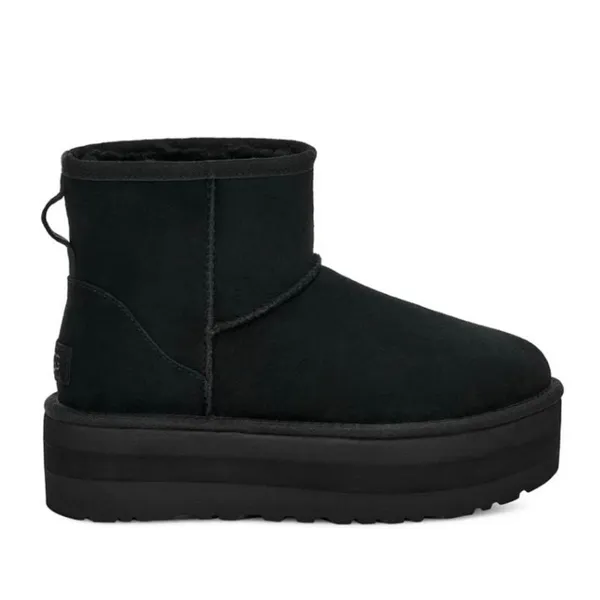 UGG Classic Ultra Mini Platform Boots Black Suede Size‎ 6 - Image 5