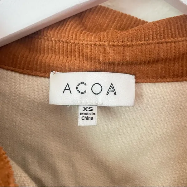 VICI Mav Colorblock Corduroy Shacket - Image 4