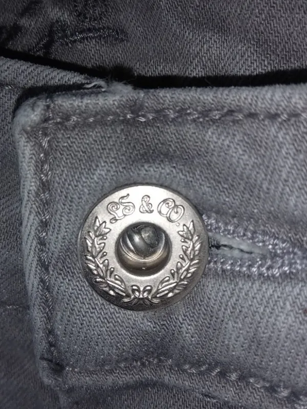 Levis 6 Gray Jeans Rivet Flap Pocket Shorts - Image 8