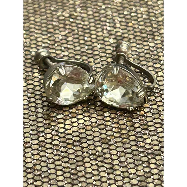925 sterling silver earrings no hole tarnished 3.92g h20 - Image 6