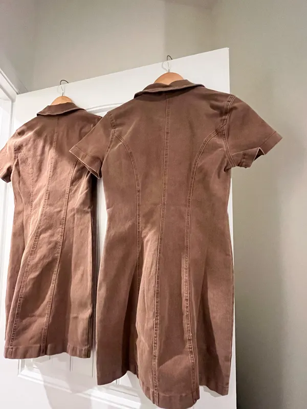 Timing TEEN Denim brown dress - Image 8