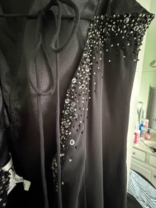 La Femme Black formal dress femme size 6 - Image 13